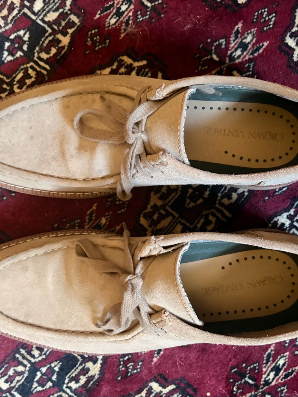 Men's Beige Suede Low Chukka Boots